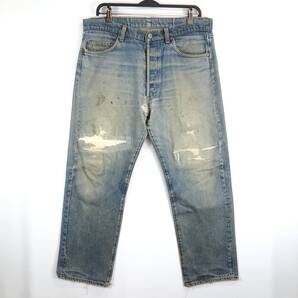 70s 80s USA製 リーバイス 501 赤耳同時期 デニムパンツ W36 L30? 金糸