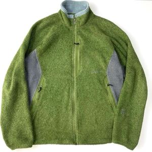 ★希少色/R2ジャケット★patagonia パタゴニア R2アウター ブルゾン フリース グリーン 切替 ポーラテック MARS 良品 メンズ M(L相当)