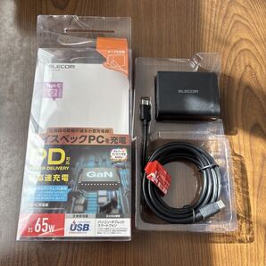 710p0803☆ エレコム(ELECOM) GaN(窒化ガリウム) ACアダプター ACDC-PD1265BK