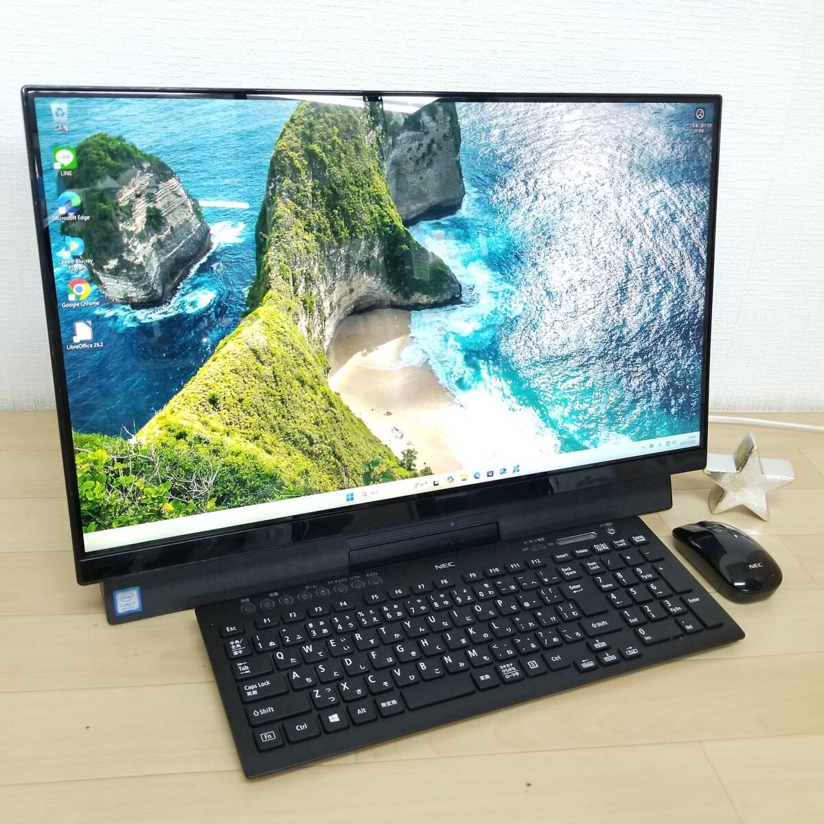 【即使用可能】高性能NEC一体型PC Core i7搭載 SSD新品換装済み SSD換装】NEC社製 一体型パソコン PC-VW770HS6B のSSD換装と