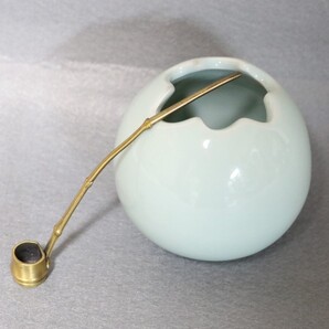 水滴 硯滴 弟粉鶏卵殻水瓶・水杓子 DJ32