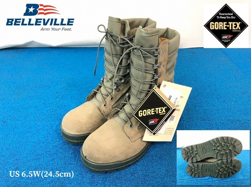 【新品未使用】BELLEVILLEゴアテックス コンバットブーツ 27cm 美品/USA製/BELLEVILLE/米軍/レザー×ゴアテックス/コンバット ブーツ