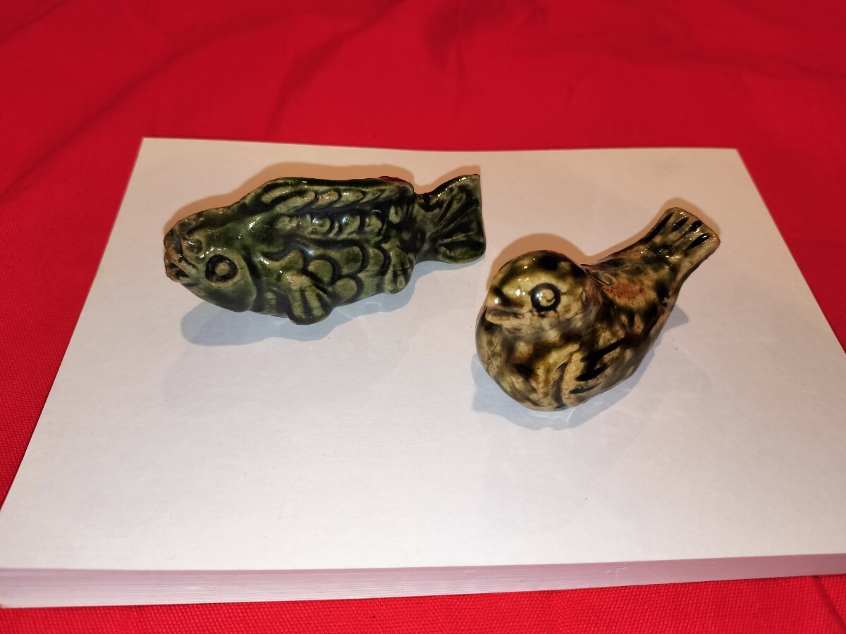 水鳥　陶器　オブジェ　置物　インテリア　工芸品　美術品　古物　古美術 水鳥 陶器 オブジェ 置物 インテリア 工芸品 美術品 古物 古美術