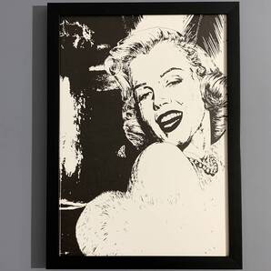 ■横尾忠則■「マリリン・モンロー」/A4額装品/セクシー/女優/モデル/歌手/現代アート/貴重イラスト/印刷物/インテリア G3783