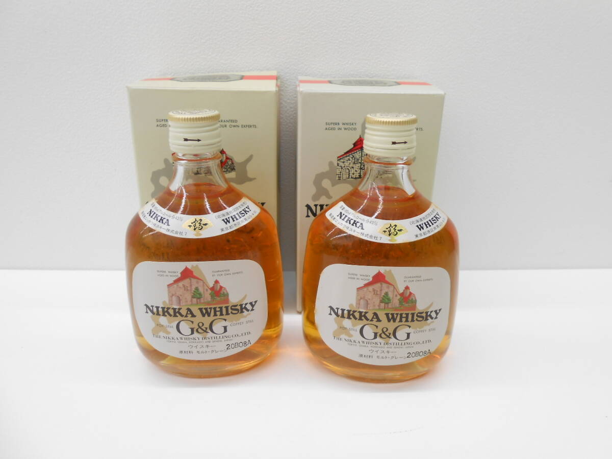 ニッカ　ウイスキー　G&G 2本 ニッカ G&G 金キャップ 黒びん 特級表記 760ml / 43% - 歌舞伎