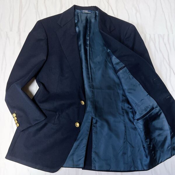 Polo by Ralph Lauren ポロバイラルフローレン ポロラルフローレン/テーラードジャケット 紺ブレザー 金ボタン/紺 ネイビー XLサイズ相当