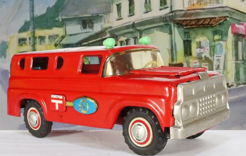 マルサン　FORD（フォード）トラック　ブリキ　ブルドックトイ　昭和レトロ マルサン・ブルドッグトイ マルサン ブリキ トラック