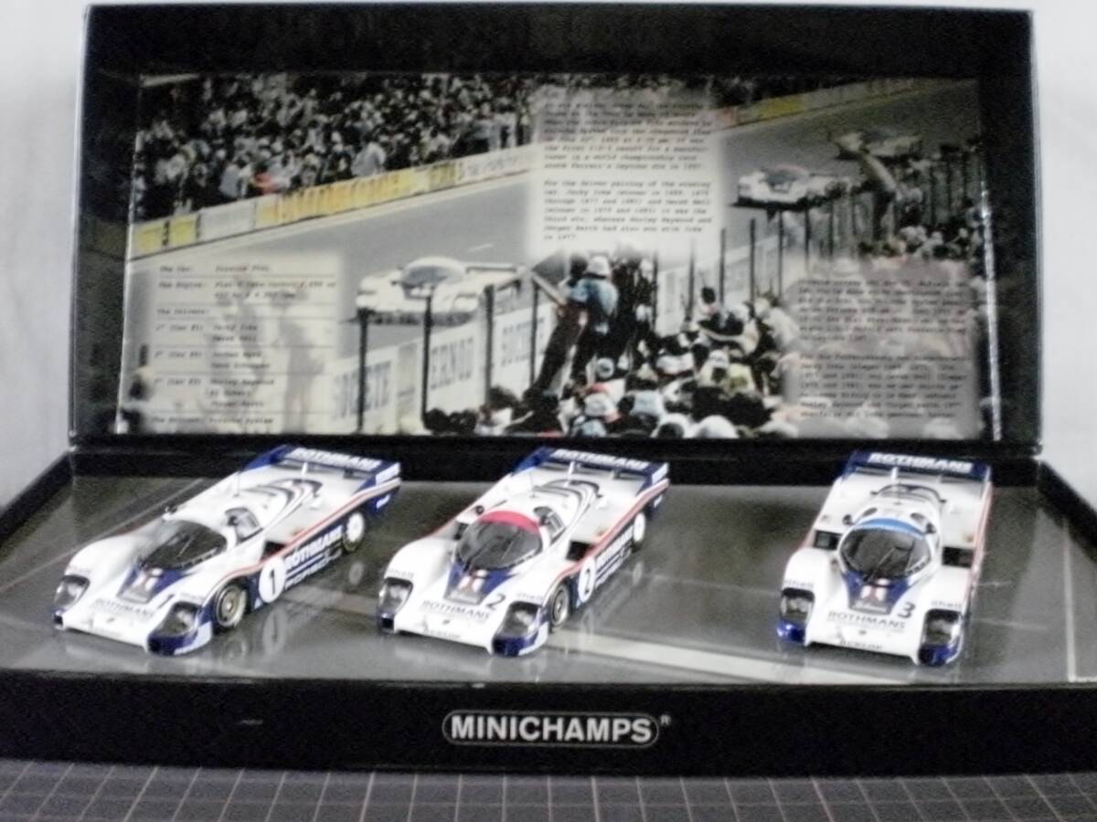 ミニチャンプス　1/43 ポルシェ956 3台セット ミニチャンプス 1/43 ポルシェ956 3台セット 1/43 ロスマンズ