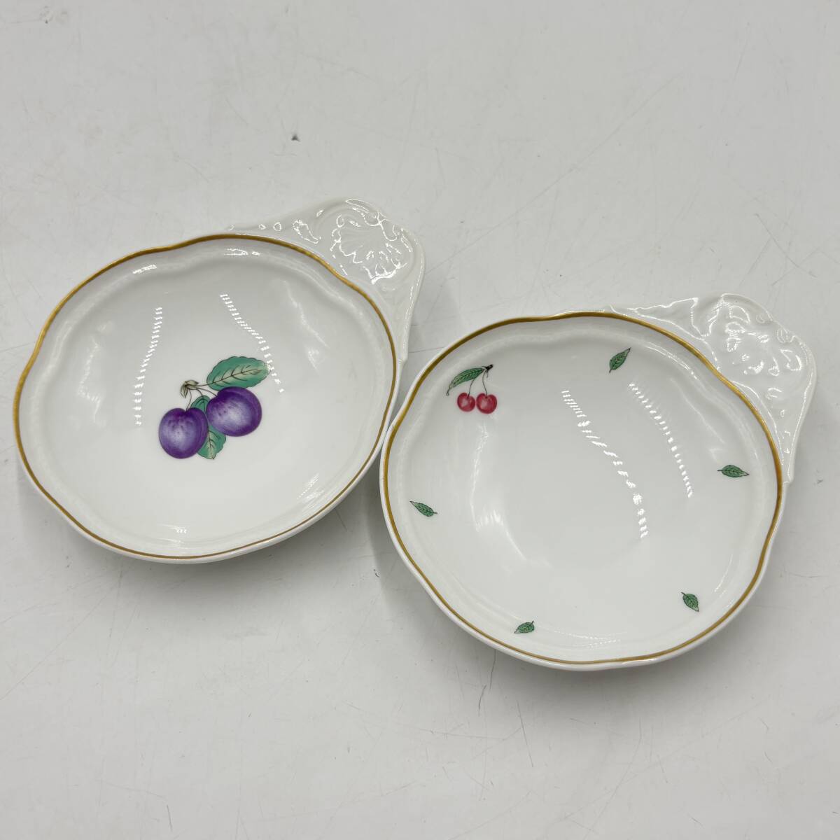 未使用リチャードジノリ皿ピッコロプルーンホワイト5枚セット ジノリ1735／リチャード ジノリ（GINORI 1735／Richard Ginori