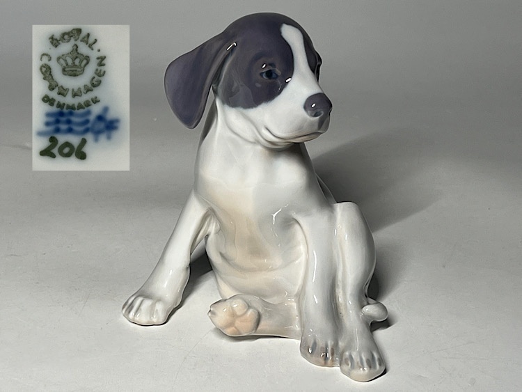 Yahoo!オークション -「ロイヤルコペンハーゲン フィギュリン 犬