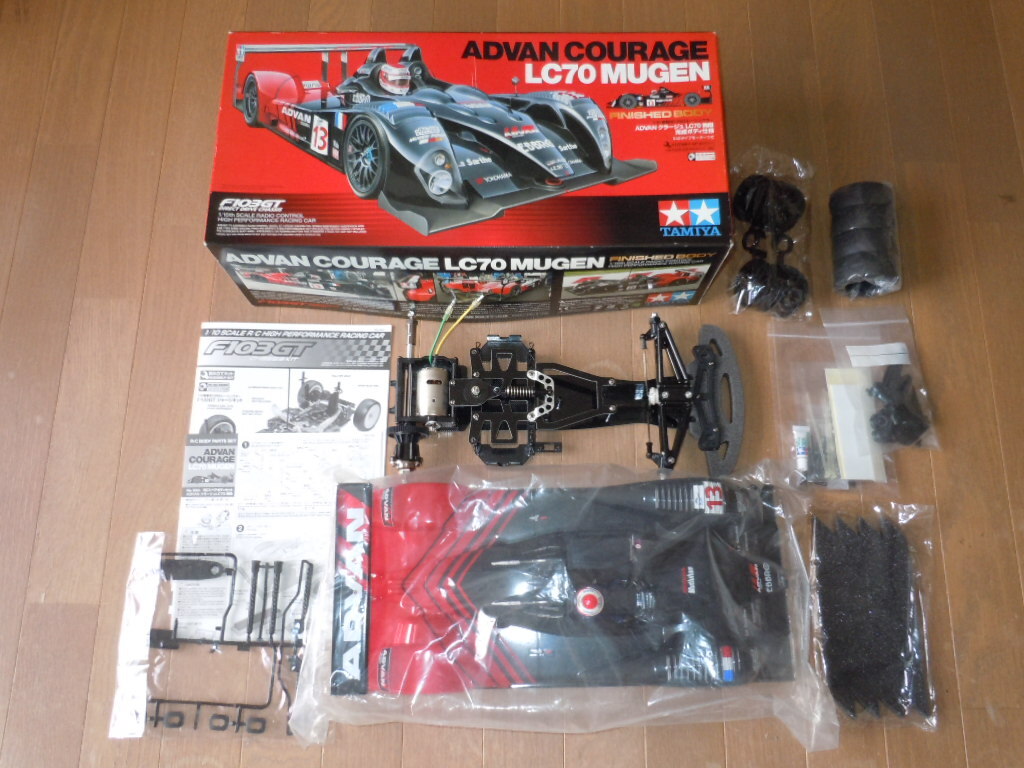 タミヤ★ADVANクラージュLC70無限 完成スペアボディ タミヤ 電動RCカーシリーズ 1/10RC ADVAN クラージュ LC70 無限 完成