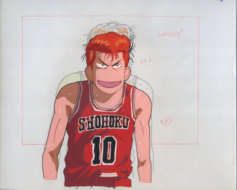 セル画 大判 背景付 スラムダンク SLAMDUNK 湘北メンバー 当時物 セル画 大判 背景付 スラムダンク SLAMDUNK 湘北メンバー 当時物