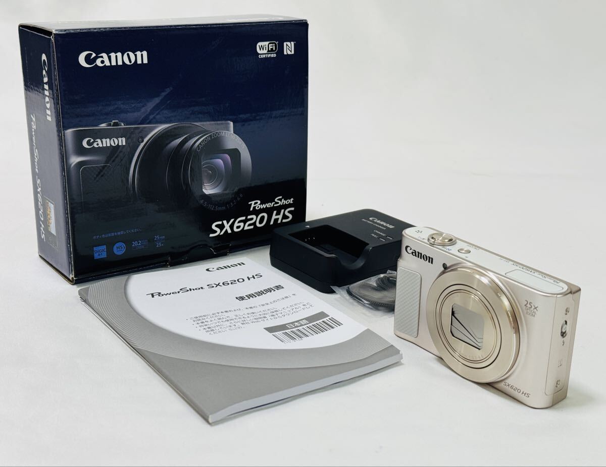 CANON★ジャンク品PowerShotSX620HSホワイト★デジカメ送料無料 中古】Canon キヤノン PowerShot SX620 HS ホワイト コンパクト