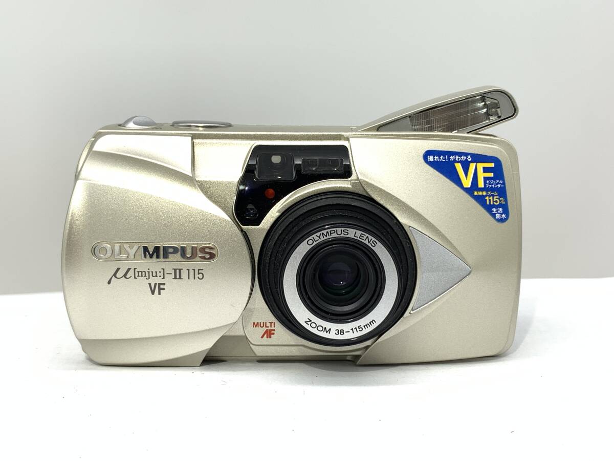 OLYMPUS μ mju（動作確認済み） 動作確認済】オリンパス μ [mju:]-1 初代 OLYMPUS μ 電池付