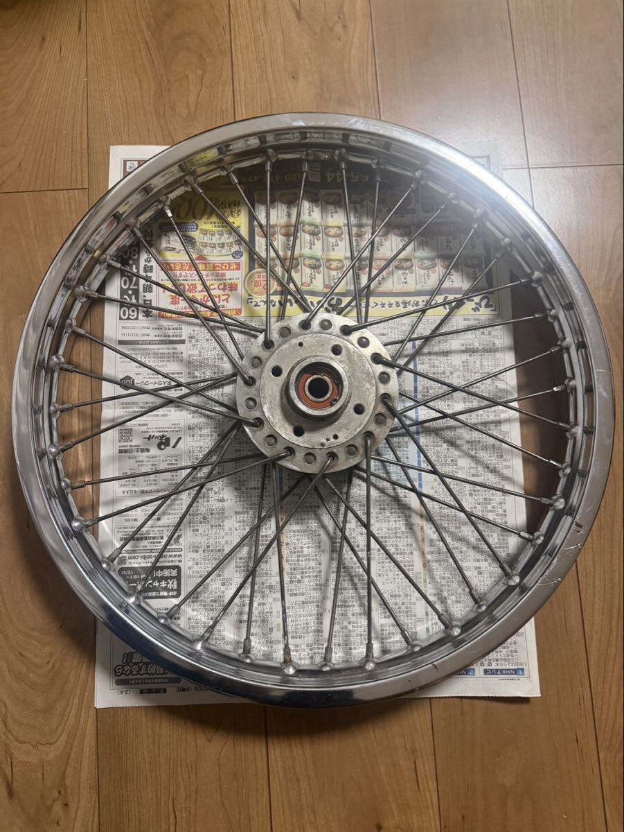 KAWASAKI Z-1/Z-2 D.I.Dスポークホイール メッキ前後セット KAWASAKI Z-1/Z-2 D.I.Dスポークホイール メッキ前後セット