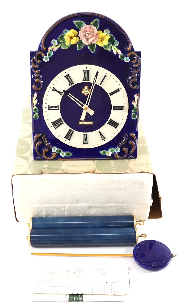 陶器花絵純手時計振り子置物☆未使用 2025年最新】Yahoo!オークション -振り子時計(雑貨)の中古品