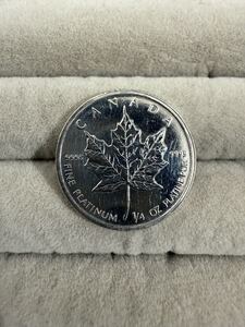 Коллекционная монета Кленовый лист 1/4 унции PT999.5