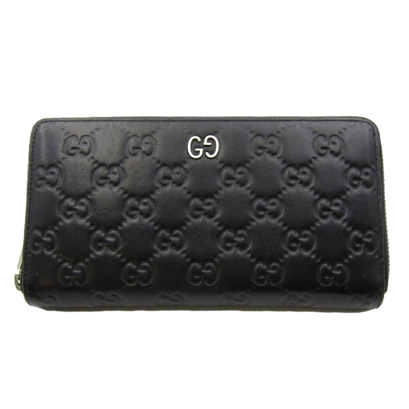 GUCCI グッチシグネチャーレザーウォレット GUCCI（グッチ）の「日本限定 リボン付き グッチ シグネチャー