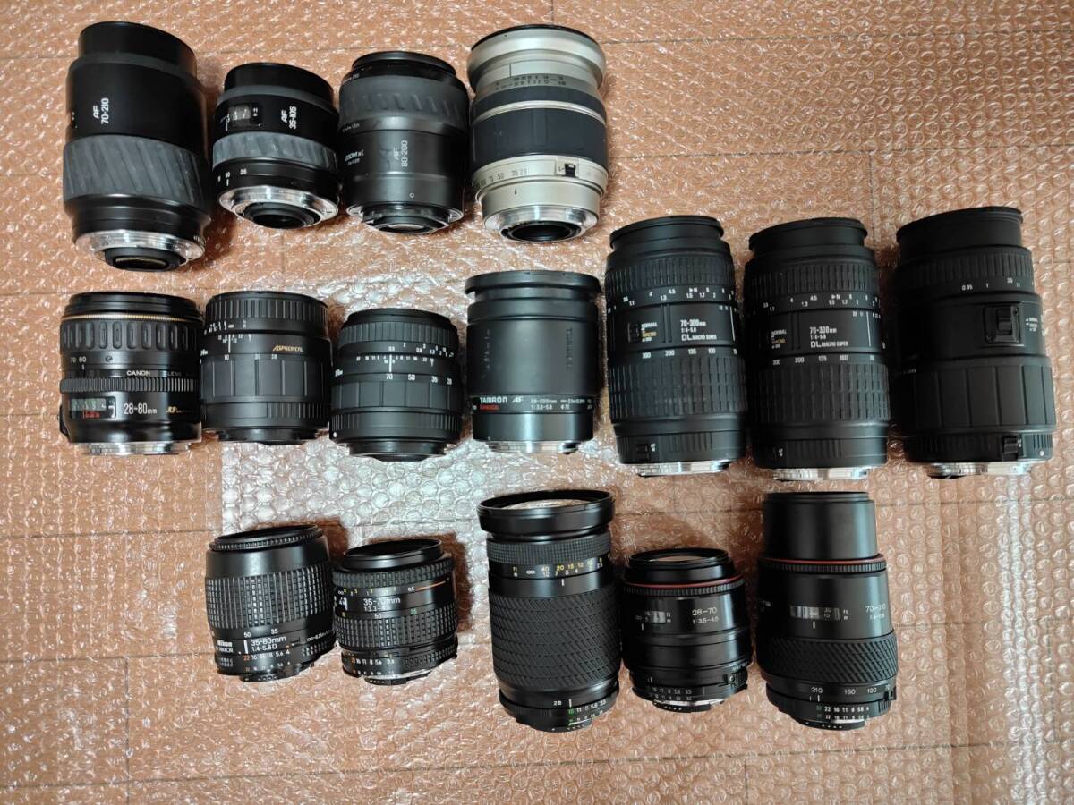 一眼レフカメラ　　ジャンク　部品取り　レストア Junk camera/lens repair: A total of 12,200 yen worth of