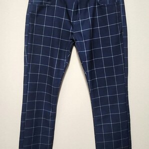 Comon Golf コモンゴルフ チェックパンツ ネイビー L ゴルフウェア