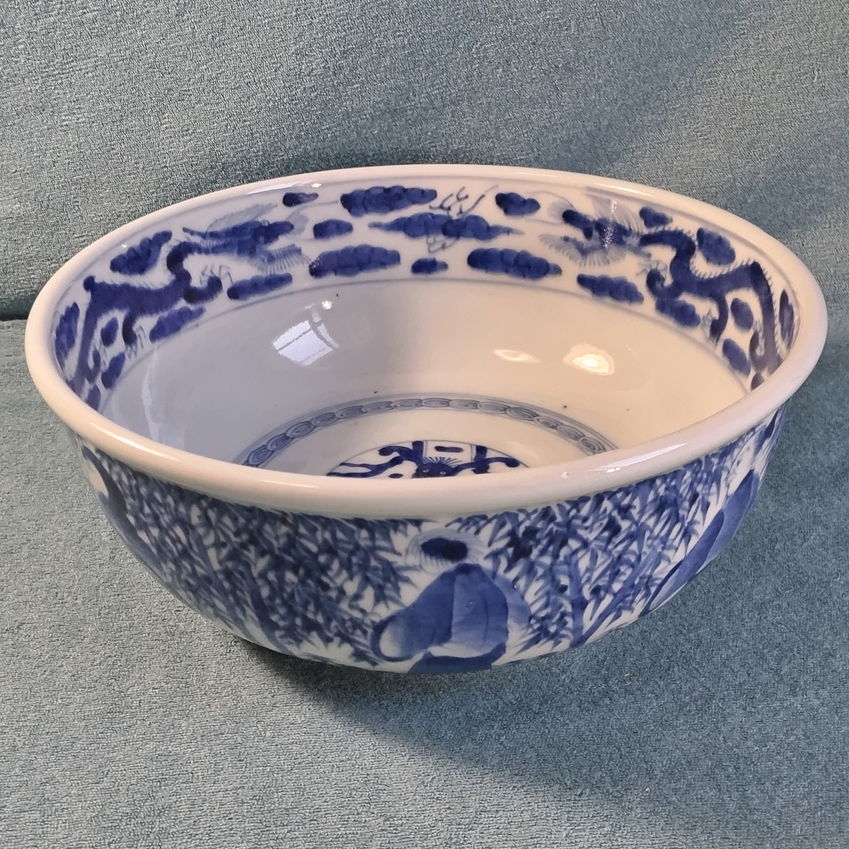 古伊万里　深鉢 商品詳細: 古伊万里 金襴手唐花松文深鉢
