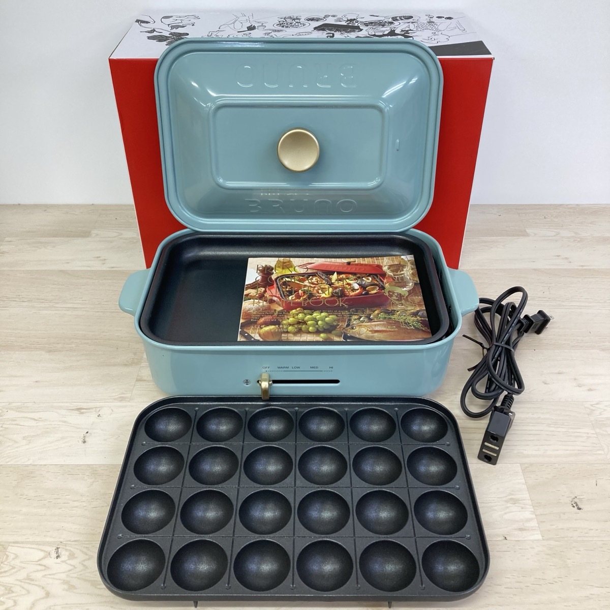 BRUNO コンパクトホットプレート 開封済み 未使用品 BRUNO ブルーノ コンパクトホットプレート 平面プレートのみ