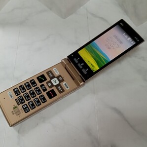 K5171 au SIMフリー 簡単ケータイ KYF38 KYOCERA 簡易確認&簡易清掃&初期化OK 判定○ 送料無料 WebにてSIMロック解除受付手続済み