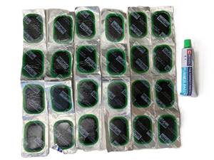 Заплатки для ремонта шин M размер 35 мм x 50 мм 24 трубки шина прокол ремонт резиновые заплатки шина патч мотоцикл мотоцикл уплотнительная лента