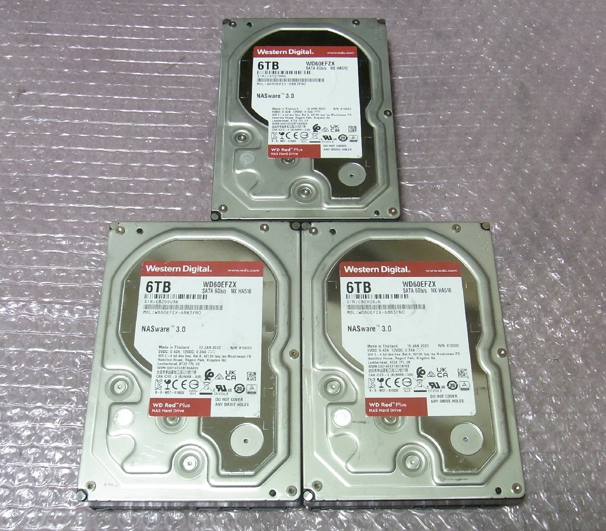 【中古品】3.5インチHDD　6TB 使用時間107時間 中古品】3.5インチHDD 6TB 使用時間107時間 中古品】3.5インチ