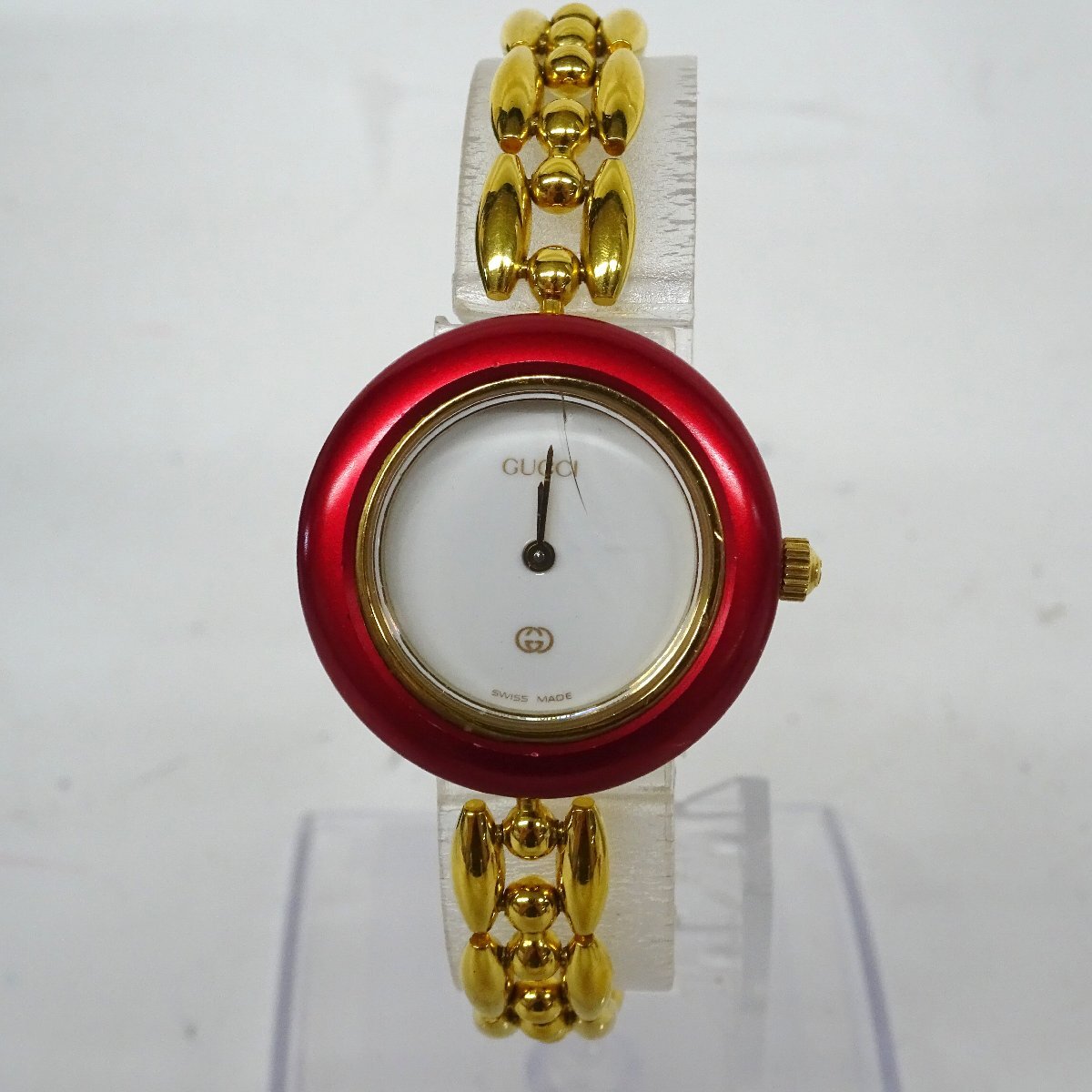 【美品】✨ GUCCI時計　タイムピース　 チェンジベゼル 高価買取】【GUCCI】グッチ 11/12.2 チェンジベゼル レディース