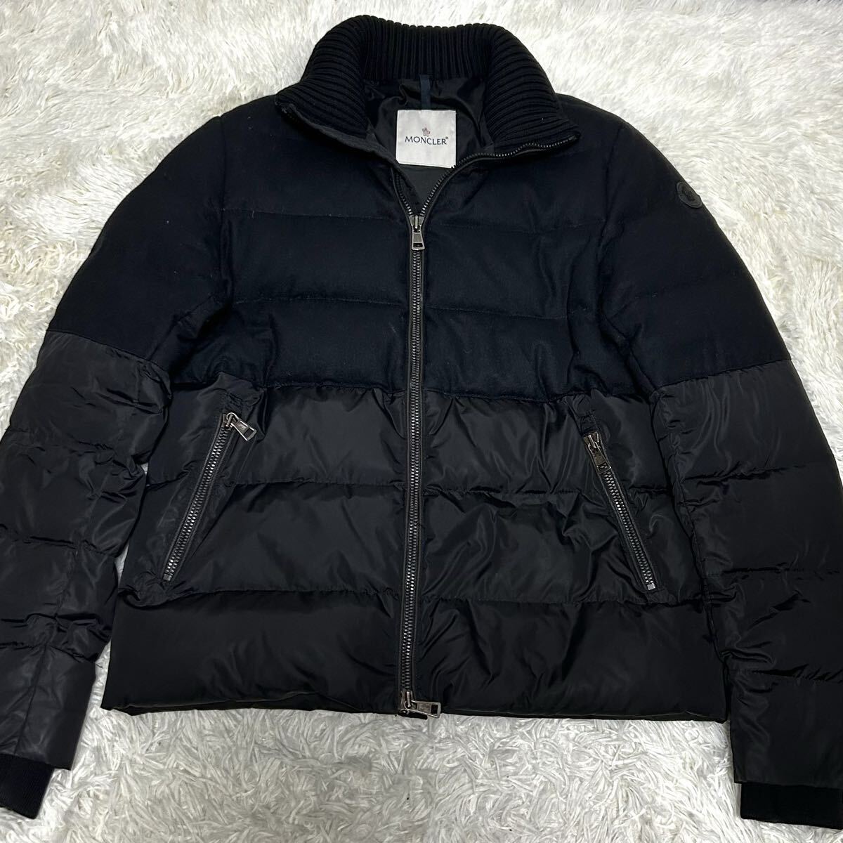 極美品!XL★モンクレール ダウンジャケット ニット切替 ハイブリッド デカロゴ 2025年最新】モンクレール ニットダウンの人気アイテム - メルカリ