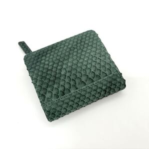 新品 パイソン 二つ折り財布 ヘビ革 キプロス 高級蛇革 メンズ レディース 小銭入れ コンパクト ミニ財布