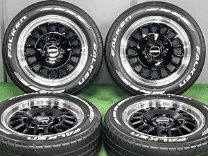 【ほぼ未使用!!】CRS ESSEX Type ENCD 17in 6.5J +38 PCD139.7 ファルケン W11 ホワイトレター 215/60R17C ハイエース レジアスエース