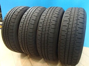 中古4本 2025年製 ブリヂストン NEWNO ニューノ 175/65R14 パッソ ヴィッツ キューブ フィット デミオ ベリーサ コルト ワーゲン アップ