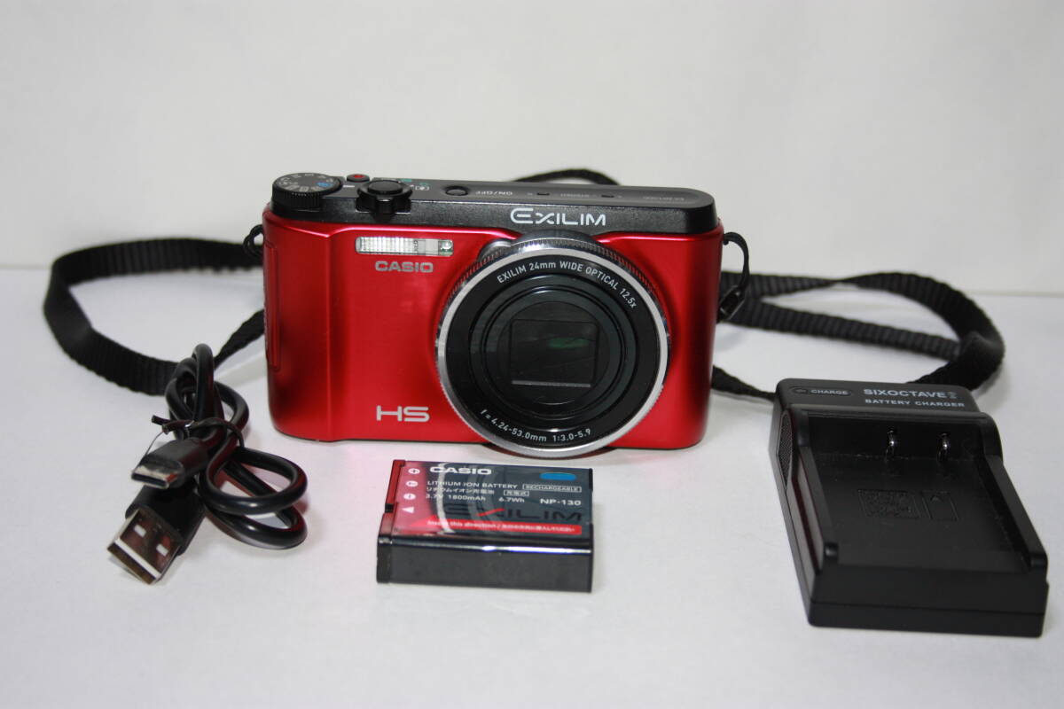 完品　CASIO EXILIM EX-ZR1000 　レッド 本体　専用ケース付 Casio Exilim EX-ZR1000 Digital Camera - Matte Red – ShutterHouse