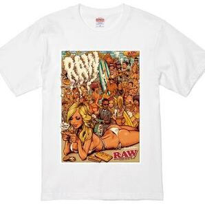 ◆送料無料◆RAW 正規品 サマーガールTシャツ ホワイト ロッキンジェリービーン XL