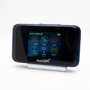 Huawei Pocket WiFi 501HW SIMフリー ネイビーブルー フルセグ搭載 LTE 4G ファーウェイ モバイル ルーター ポケットWi-Fi 本体 #ST-04831
