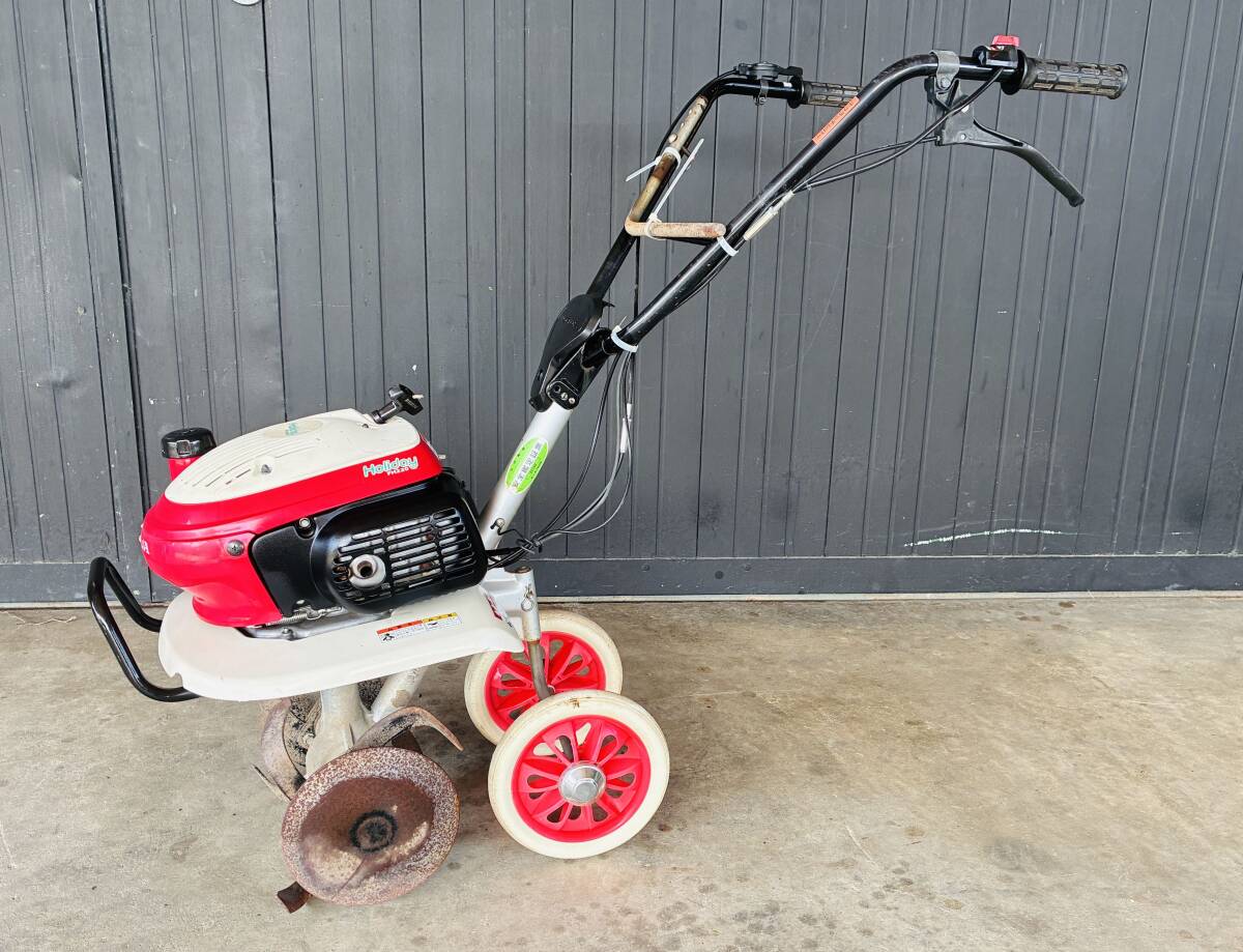 耕運機　ホンダHoliday FH220 移動輪付き、 楽天市場】耕うん機 ホンダ こまめ F220 二輪移動タイヤ付セット