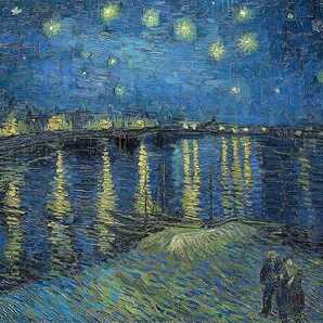 G27 ローヌ川の星月夜/ゴッホ/レプリカ/西洋絵画/アートパネル/ファブリックパネル/インテリアパネル/ポスター