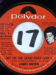 試聴 JAMES BROWN GET ON THE GOOD FOOT PT1 PT2 両面やや傷曇りあり