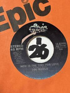 試聴 LOU RAWLS NOW IS THE TIME FOR LOVE 新品 MTUME/LUCAS制作 モダン・ソウル・ダンサー/シンセ・ブギー