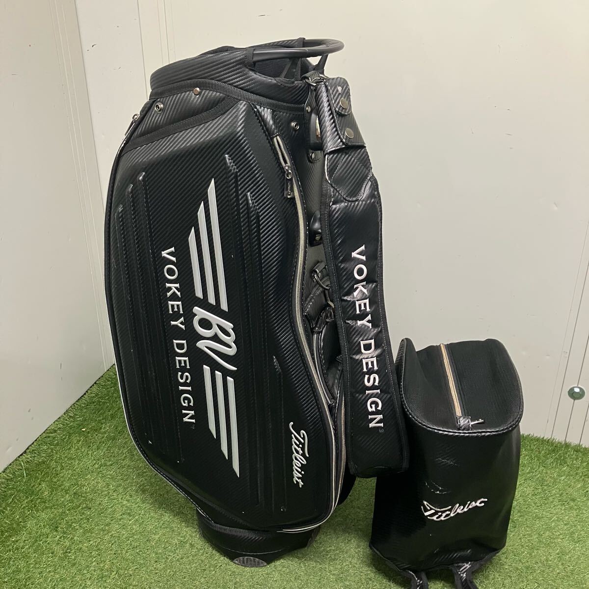 Titleist ブラック キャディバッグ　新品未使用 Titleist タイトリスト キャディバッグ メンズ ジェットブラック