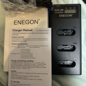 ENEGON NP-BX1 3チャンネル LCD 互換充電器 USB チャージャー Sony ZV-1,ZV-1 ii,Cyber-Shot DSC-RX100, DSC-RX100 II/III
