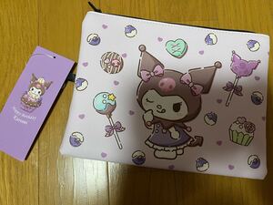 ★クロミちゃん★フラットポーチ★スイーツ柄★KUROMI★ポーチ★しまむら★サンリオ★Sanrio★マイメロディ★MyMelody