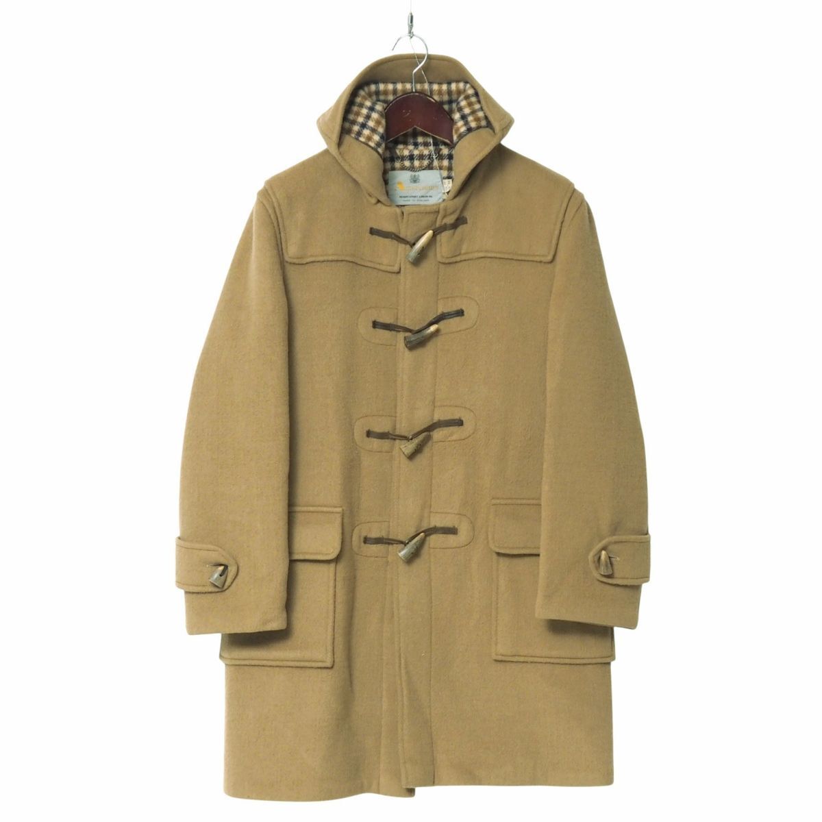 G254 美品 M アクアスキュータム アンゴラ混 ダッフルコート メンズ G254 美品 M アクアスキュータム アンゴラ混 ダッフルコート