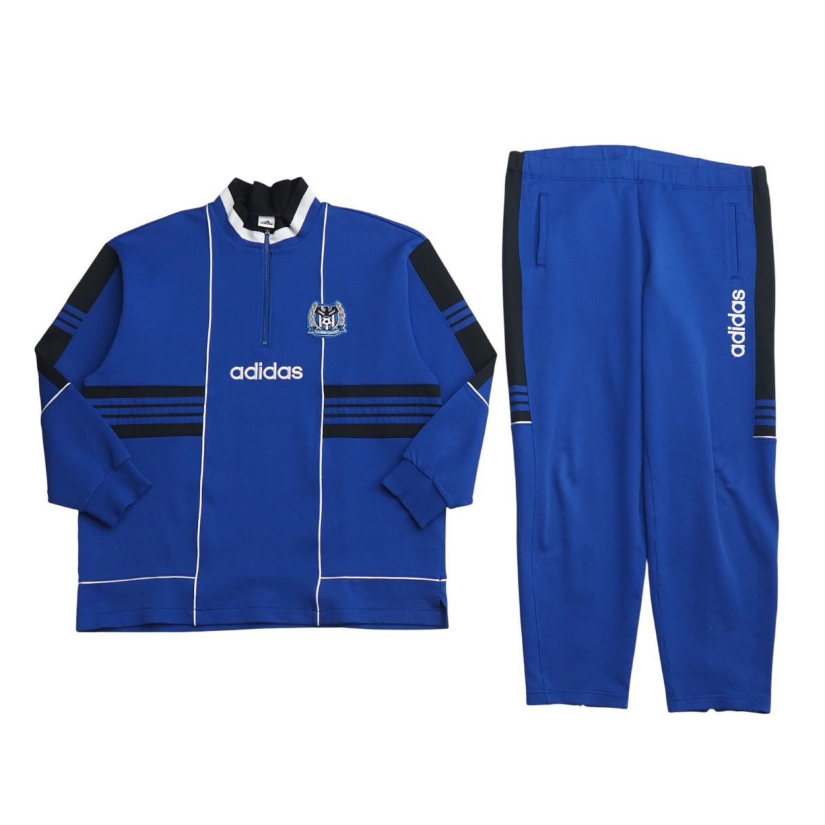 adidas ジャージ　上下　セット　ジャケット　パンツ　サイズO レトロ　貴重 adidas ジャージ 上下 セット ジャケット パンツ サイズO レトロ