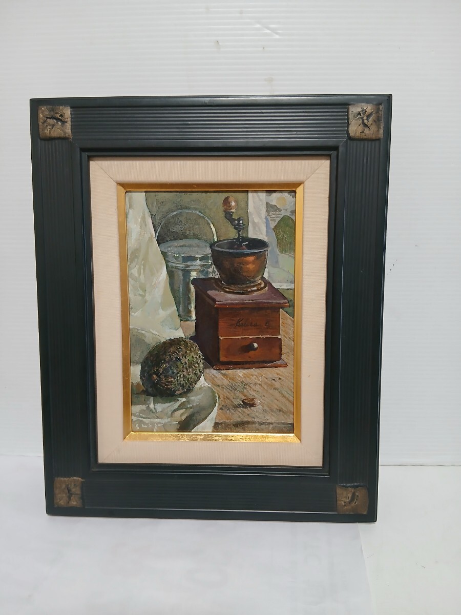 【アンティーク】額装 額縁 小林恵 F4号 静物画 果物と花 油絵 油彩画 絵画 アンティーク】額装 額縁 小林恵 F4号 静物画 果物と花 油絵 油彩画