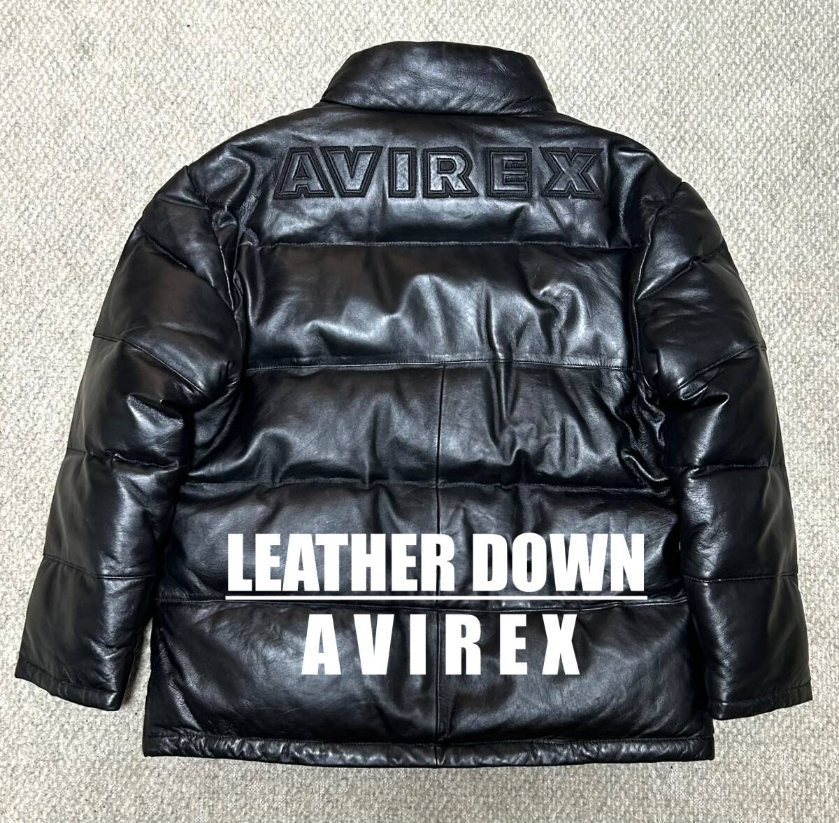 未使用タグ付✨AVIREX ライディング MA-1 フライト ジャケット 黒 L AVIREX セール！30％オフ！AVIREX REFLECT STENCIL MA-1 FLIGHT