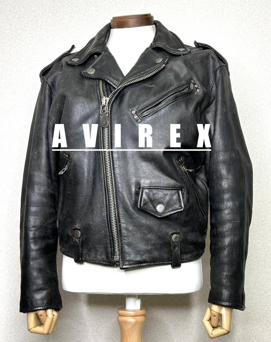 美品 アヴィレックス ダブルライダース カウレザー ブラック Lサイズ 牛革 楽天市場】avirex ダブル ライダースの通販