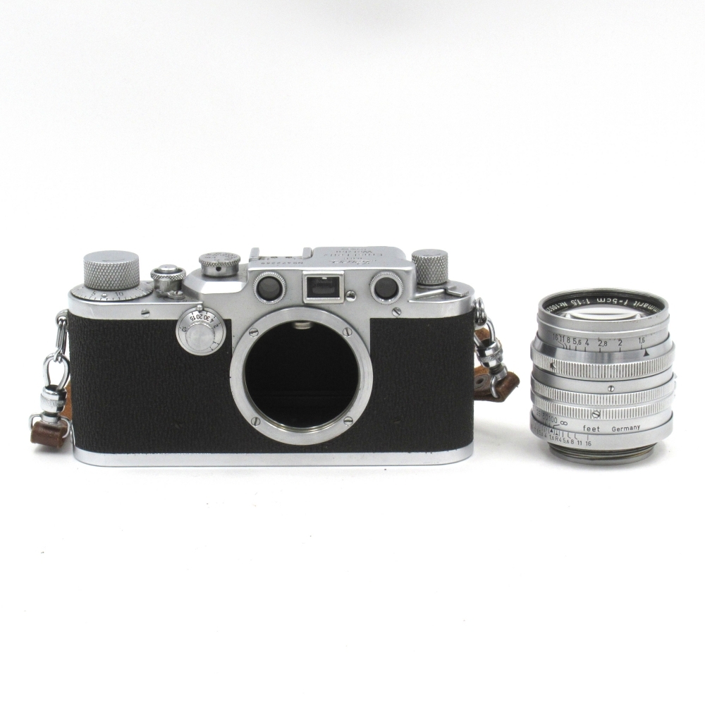 ★極上美品★ライカ LEICA IIIc ボディ 中古 ライカ IIIcボディ+社外品革底ケース付 程度：AB（良品）